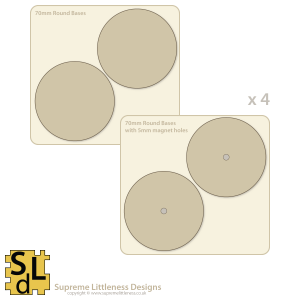 70mm Round Bases