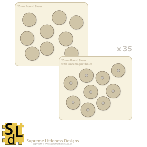 25mm Round Bases