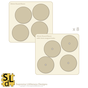 50mm Round Bases