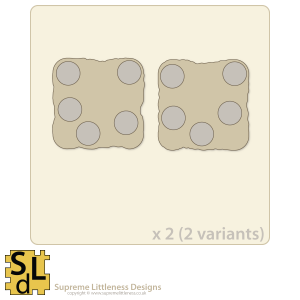 Wavy-Edge Artillery 5-slot Sabot Bases