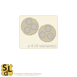 Wavy-Edge Command 3-slot Sabot Bases