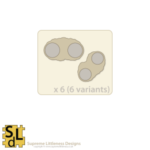Wavy-Edge Skirmish 2-slot Sabot Bases