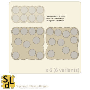 Wavy-Edge Warband 10-slot Sabot Bases