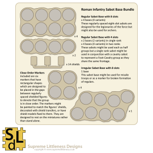Roman Infantry Sabot Base Bundle