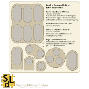 Cavalry, Command and Lights Sabot Base Bundle