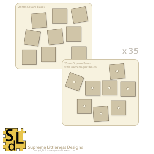 25mm Square Bases
