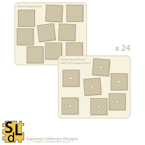 30mm Square Bases