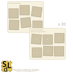 35mm Square Bases