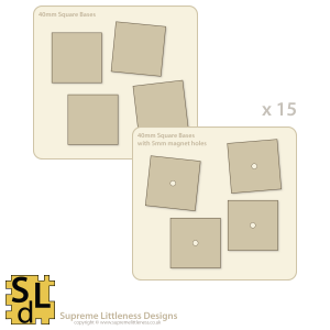 40mm Square Bases