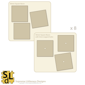 50mm Square Bases
