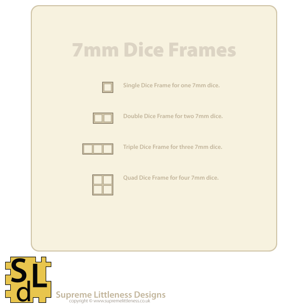 7mm Dice Frames