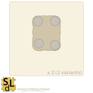 Wavy-Edge Artillery 4-slot Sabot Bases