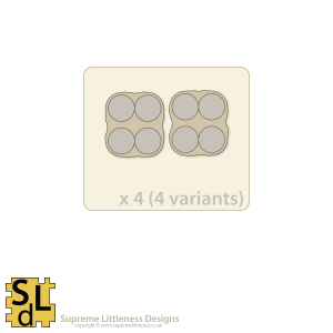 Wavy-Edge Close-Order 4-slot Sabot Bases
