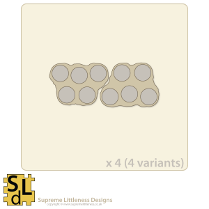 Wavy-Edge Irregular 5-slot Sabot Bases
