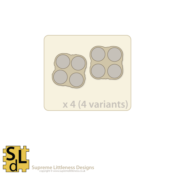 Wavy-Edge Regular 4-slot Sabot Bases