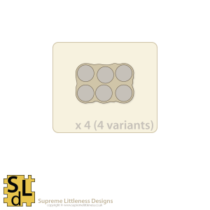 Wavy-Edge Regular 6-slot Sabot Bases