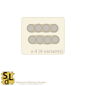 Wavy-Edge Regular Line 4-slot Sabot Bases