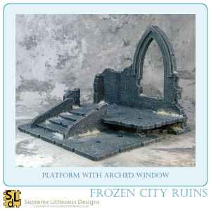 Platform with Arched Window