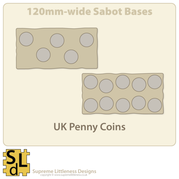 120mm-wide Sabots with UK Penny Slots