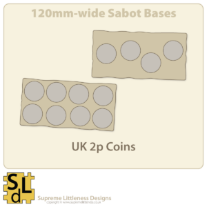 120mm-wide Sabots with UK 2p Slots