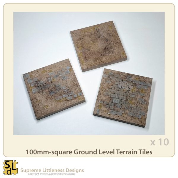 100mm-square Ground Level Terrain Tiles