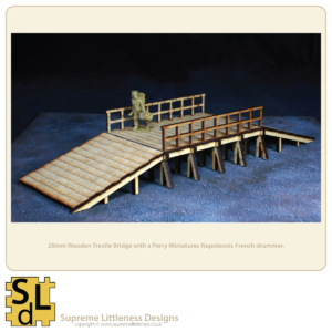 28mm Wooden Trestle Bridge