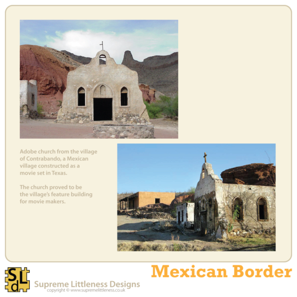 Mexican Border Adobe Church - Image 2